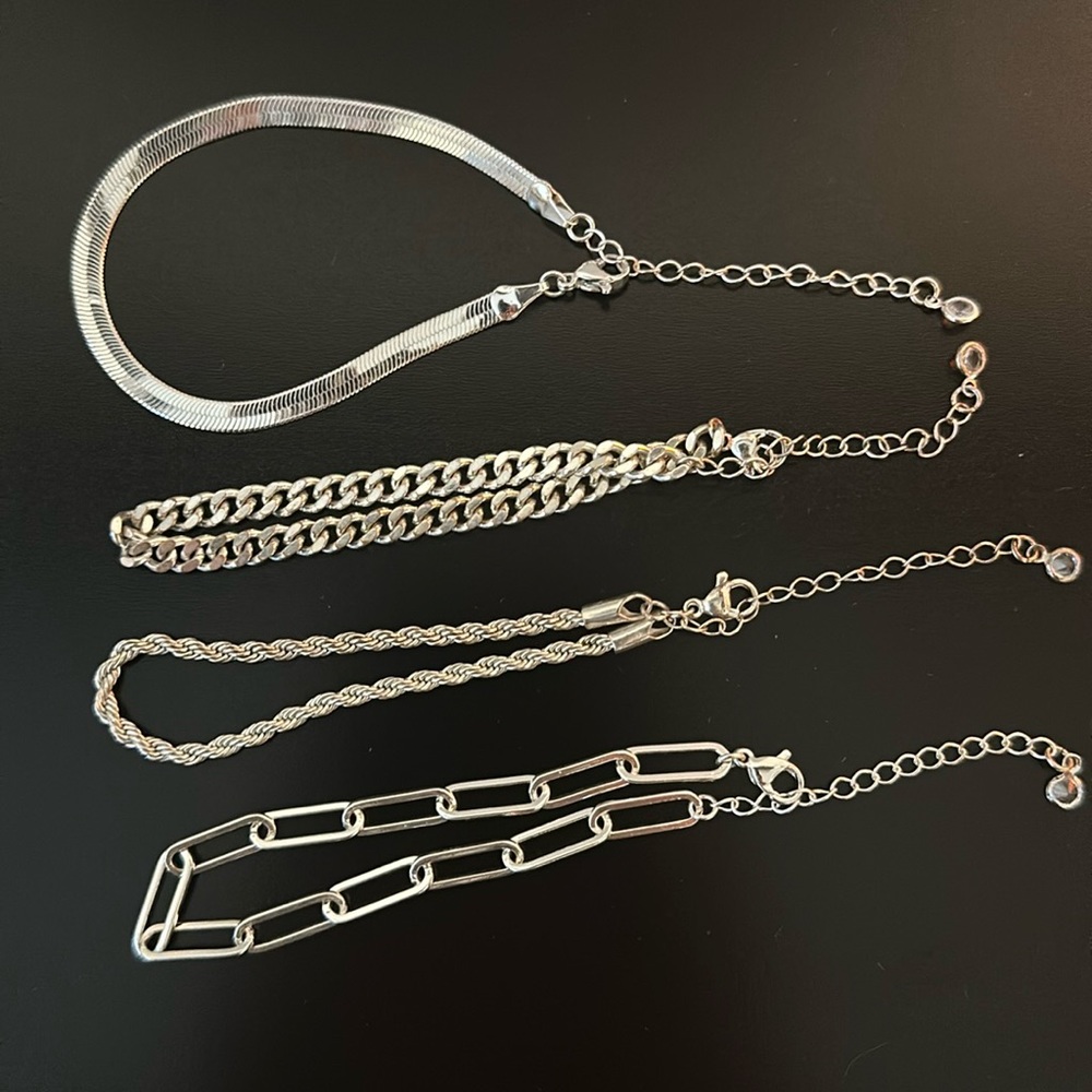 Silver Bracelet Stack - image 1